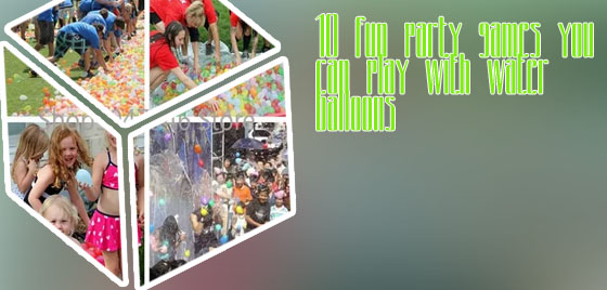 Water balloon games for adults